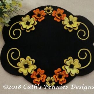 Floral Beauty Finished Candle Mat (only available for US customers)