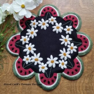 Watermelon Summers Finished Candle Mat (only available for US customers)