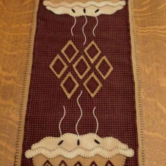 Apple Pie Wool Applique Table Runner