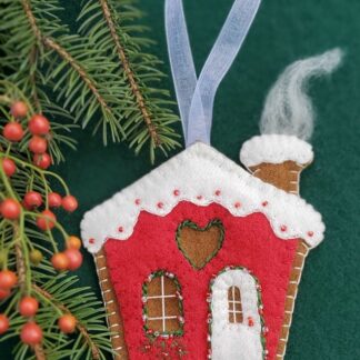"The Ginger Wool House" Wool Applique Ornament