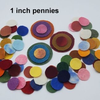 Wool Pennies, Pennies, Pennies!  Group 1(US only) FREE SHIPPING!